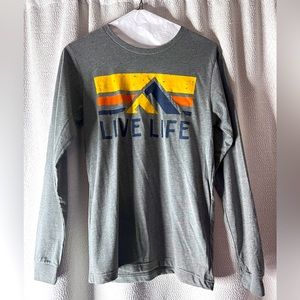 Mens LS Tee Live Life